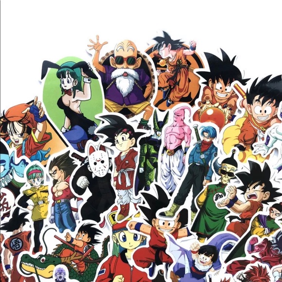 Dragon Ball Z Party Birthday Stickers Gift 100Pc - Picture 4 of 7